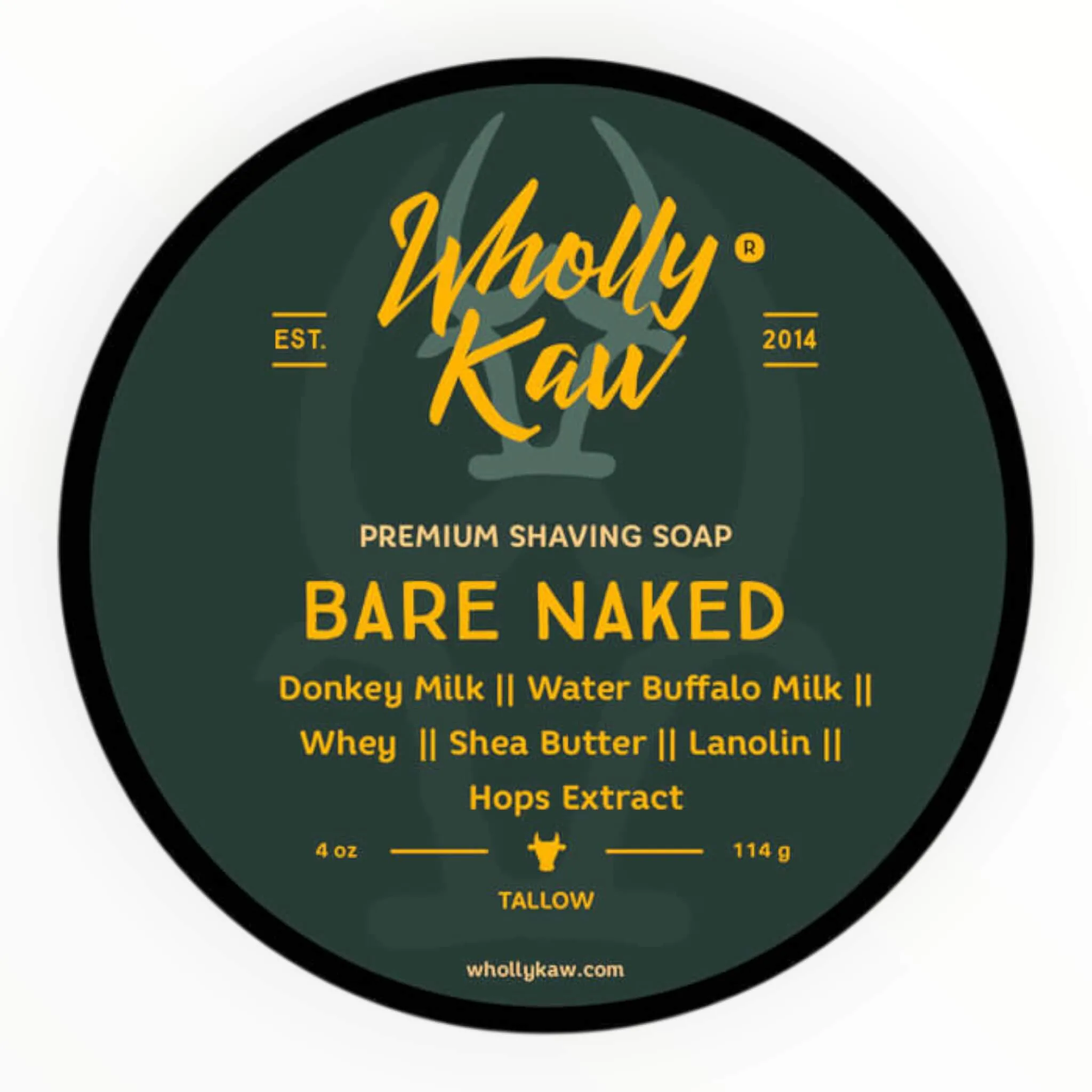 Wholly Kaw Barbersæbe, Bare Naked, 114 g.