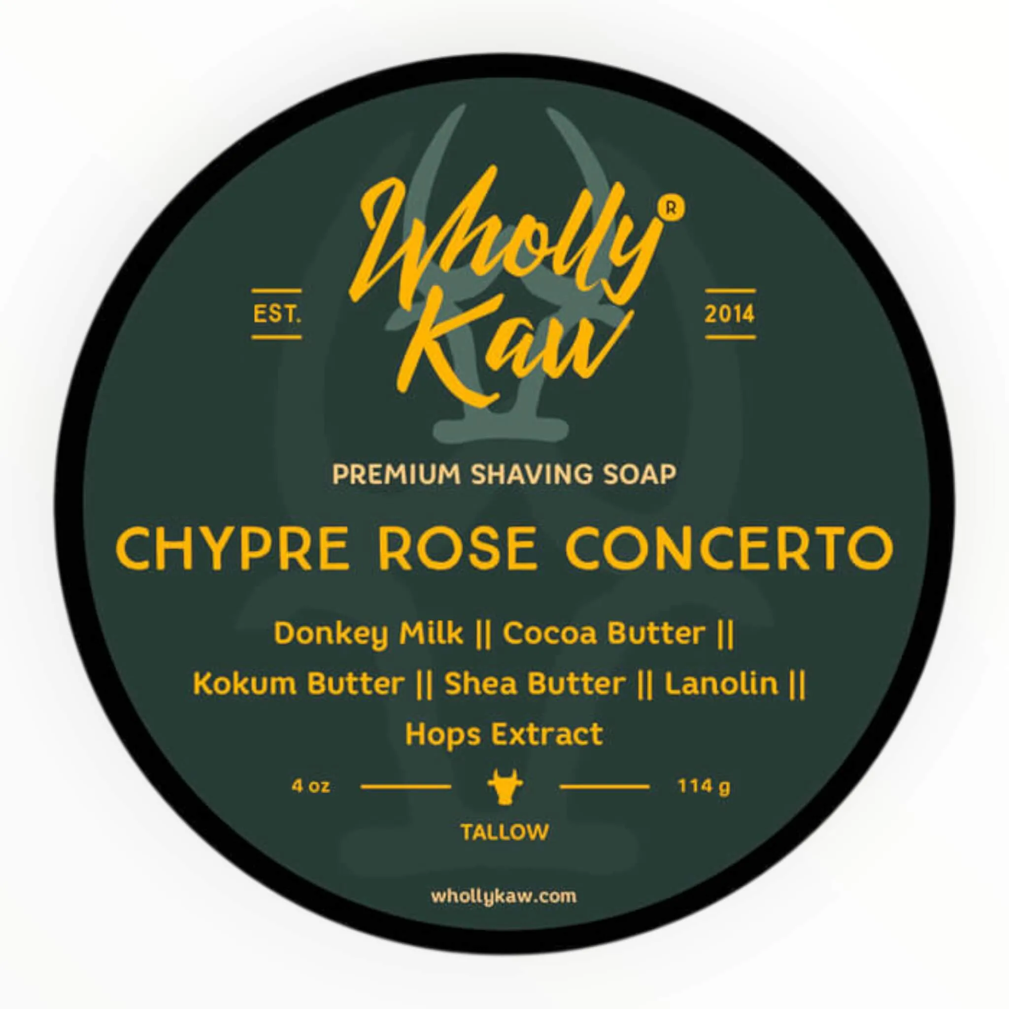 Wholly Kaw Barbersæbe, Chypre Rose Concerto, 114 g.
