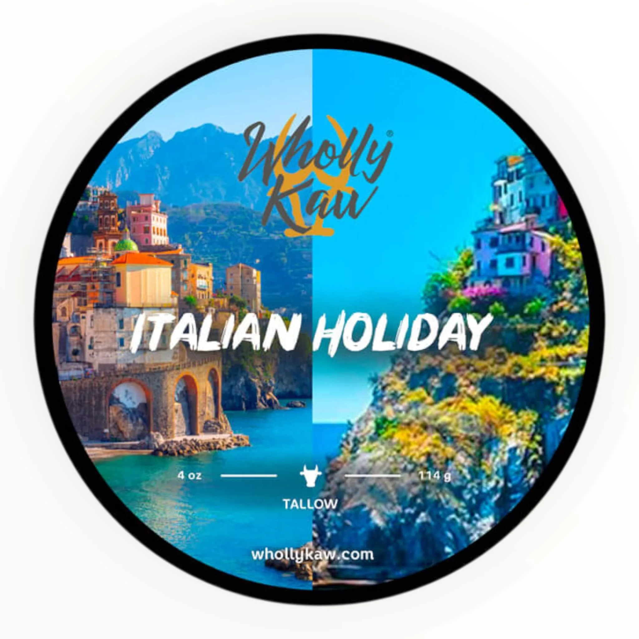 Wholly Kaw Barbersæbe, Italian Holiday, 114 g.