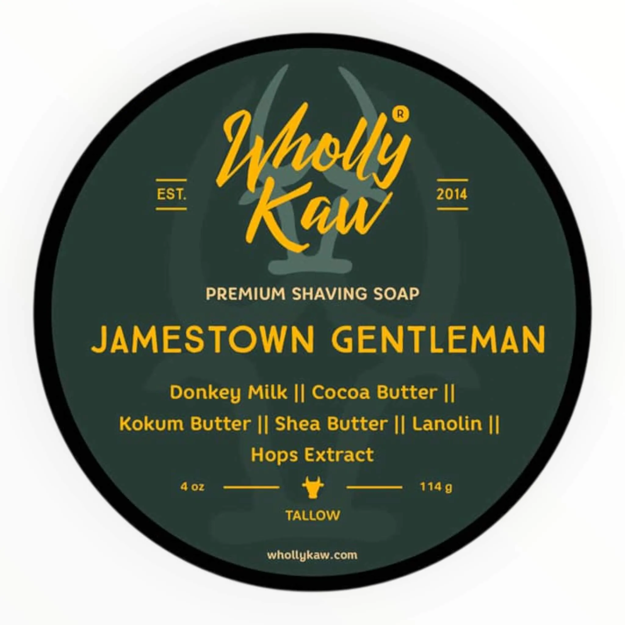 Wholly Kaw Barbersæbe, Jamestown Gentleman, 114 g.