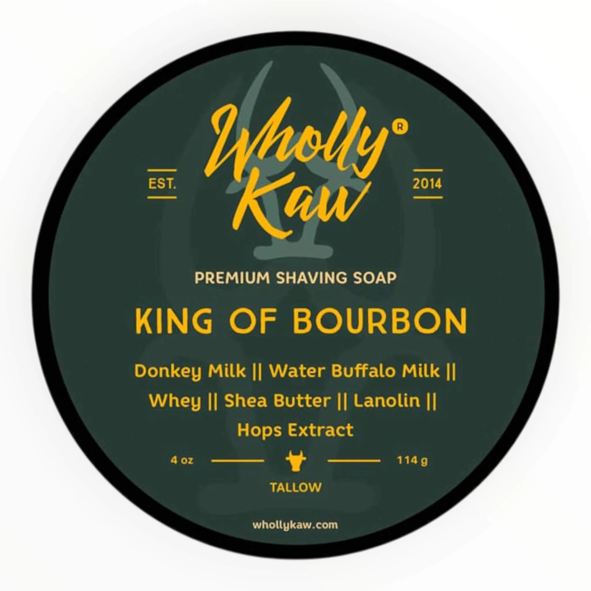 Wholly Kaw Barbersæbe, King of Bourbon, 114 g.