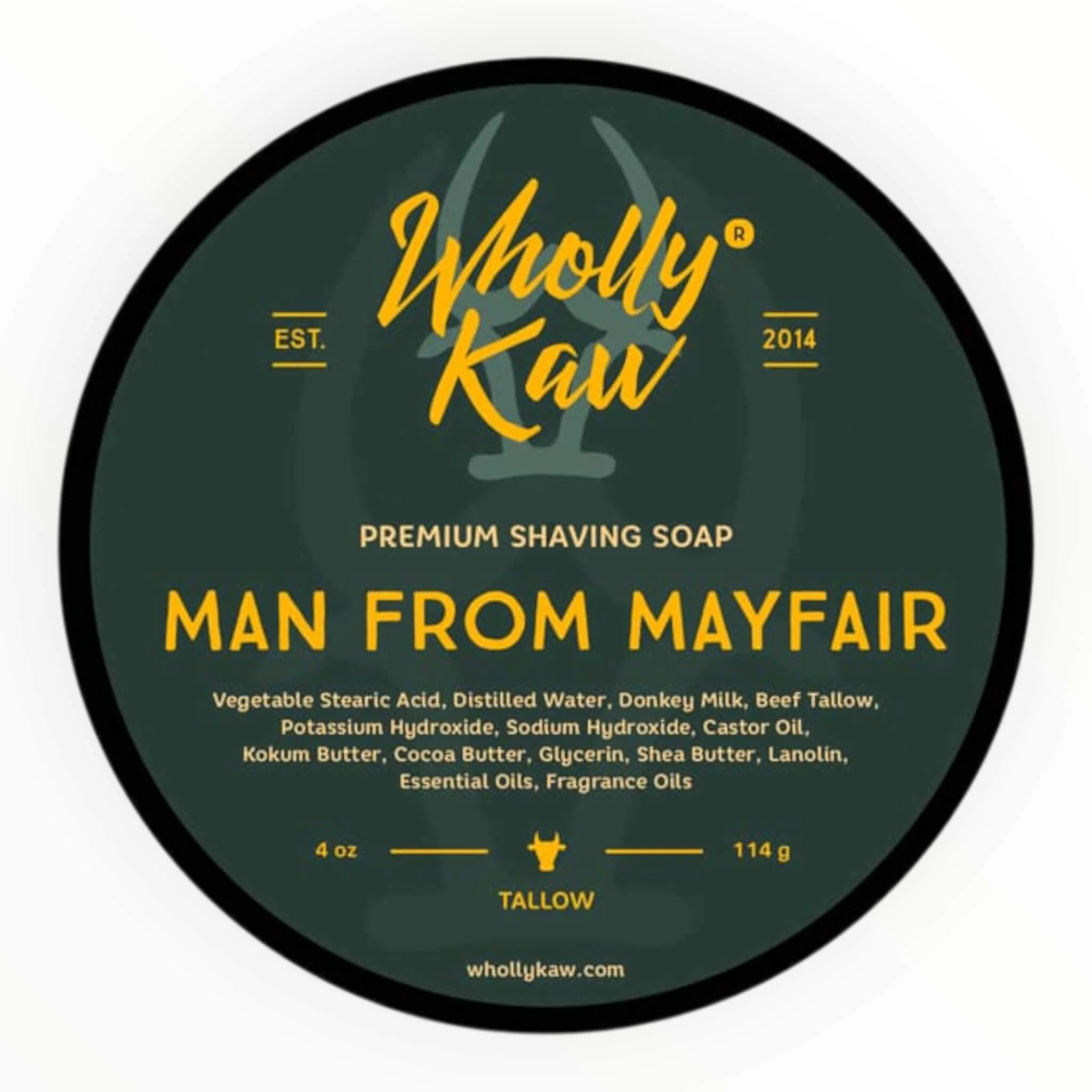 Wholly Kaw Barbersæbe, Man from Mayfair, 114 g.