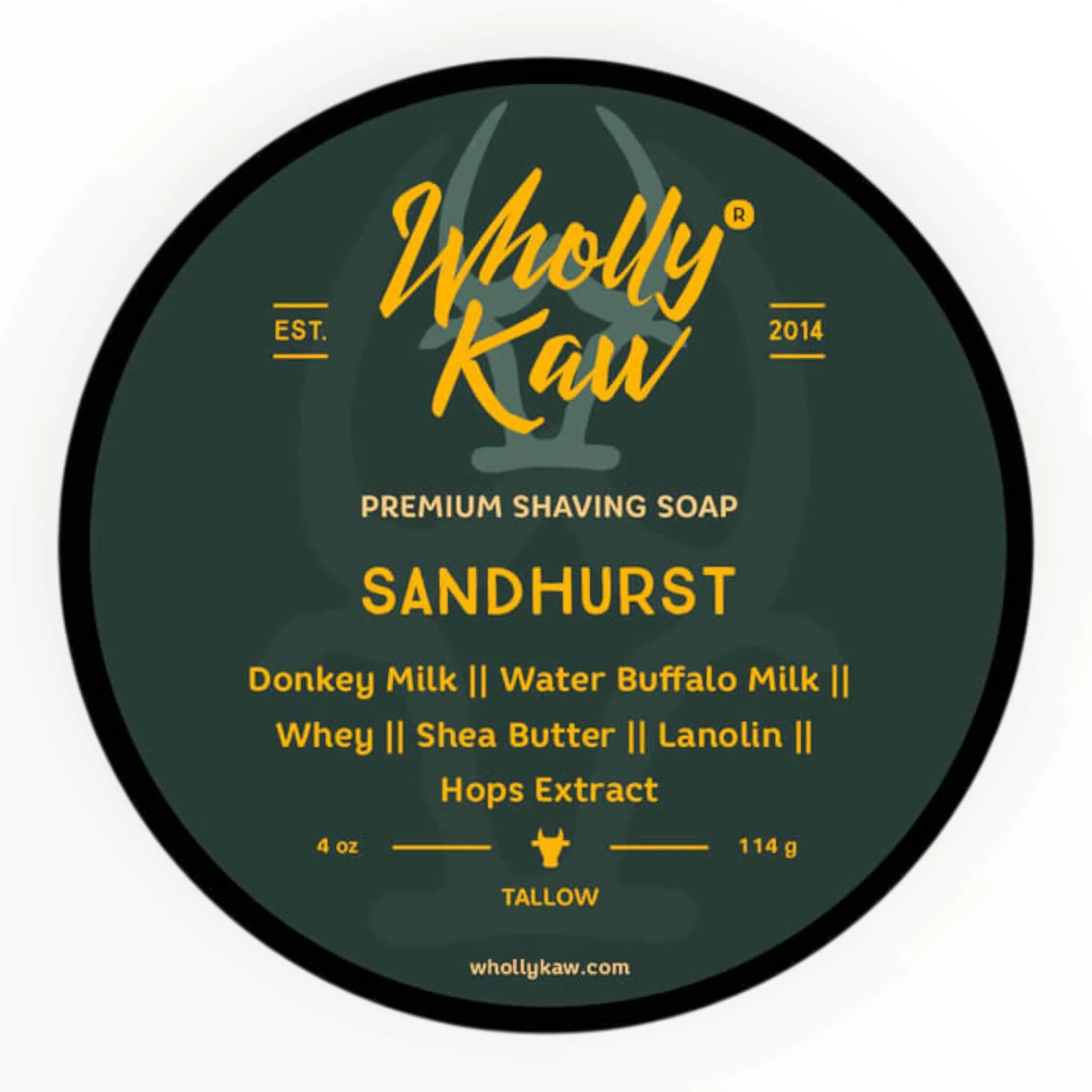 Wholly Kaw Barbersæbe, Sandhurst, 114 g.