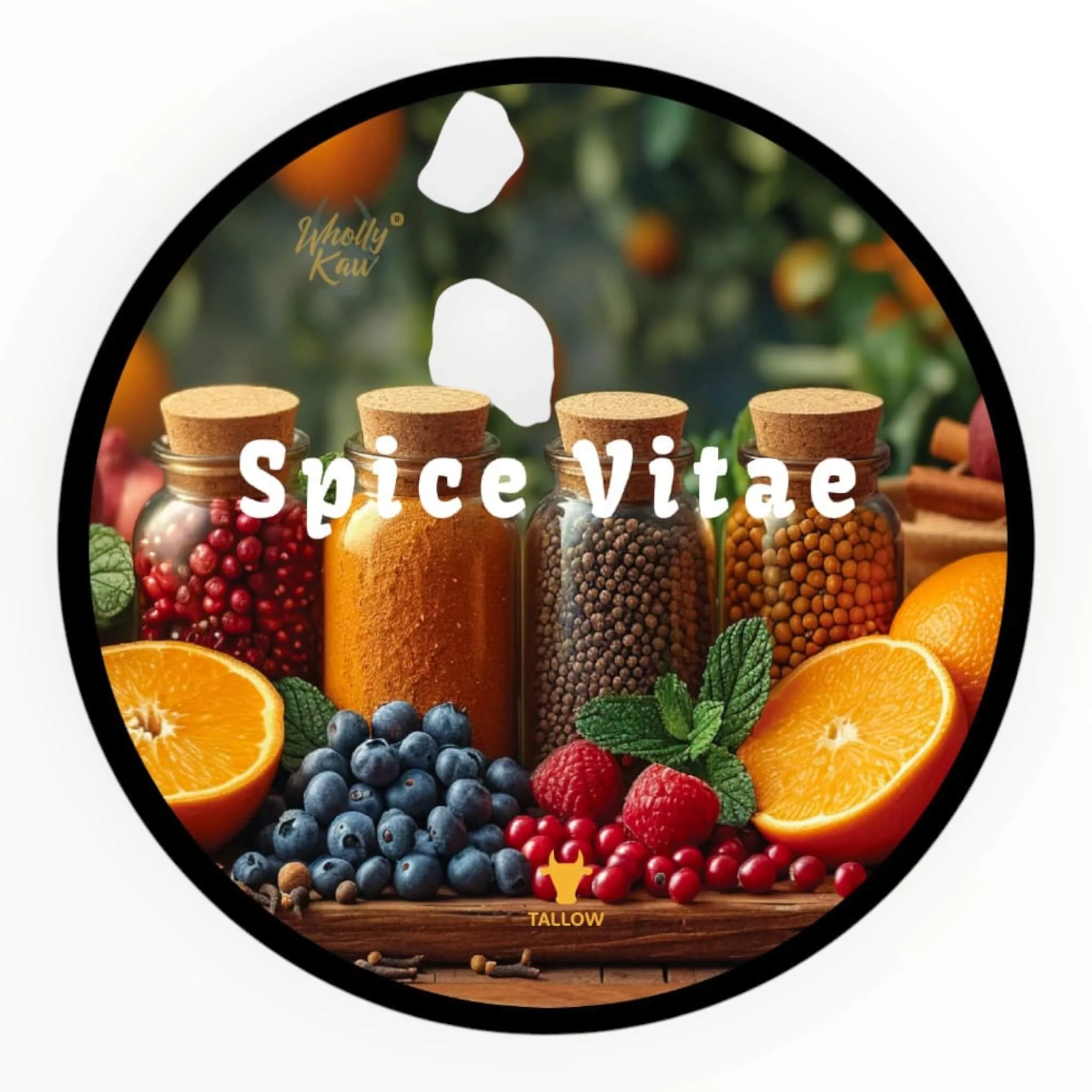 Wholly Kaw Barbersæbe, Spice Vitae, 114 g.