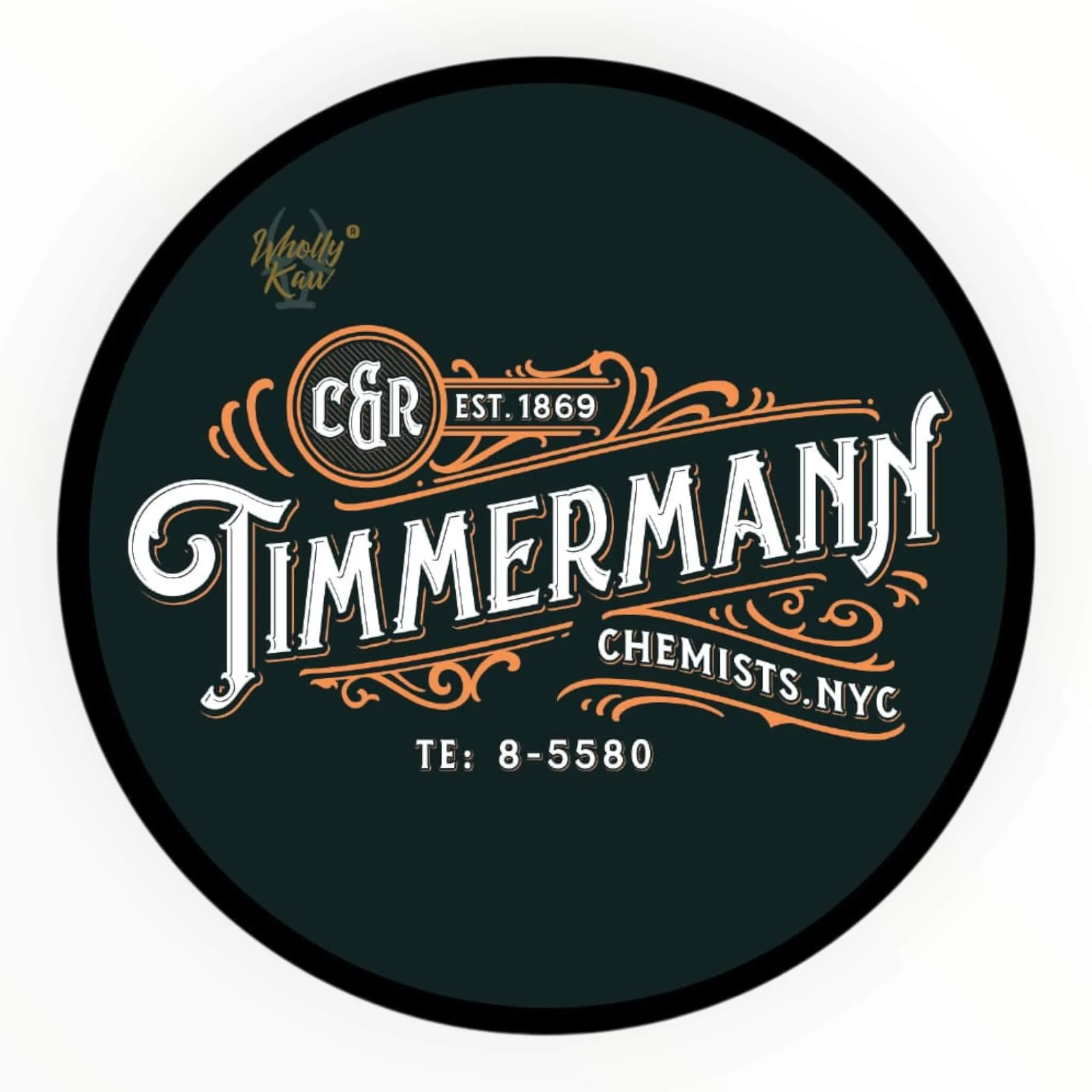 Wholly Kaw Barbersæbe, Timmermann Black, 114 g.