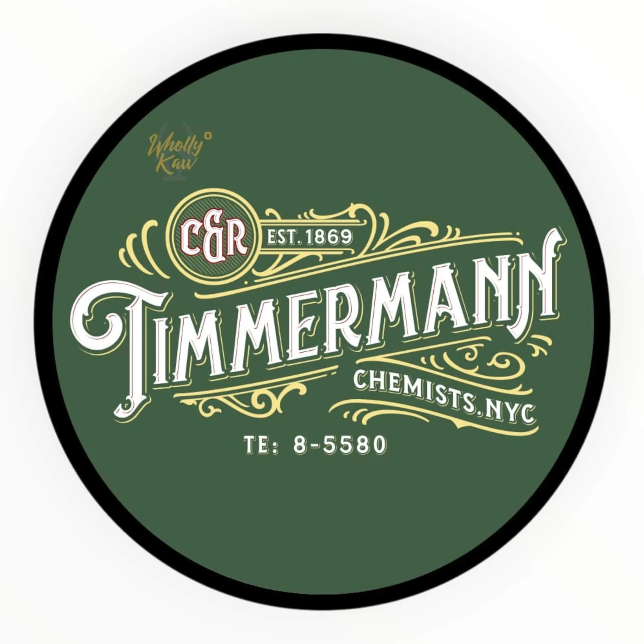 Wholly Kaw Barbersæbe, Timmermann Green, 114 g.