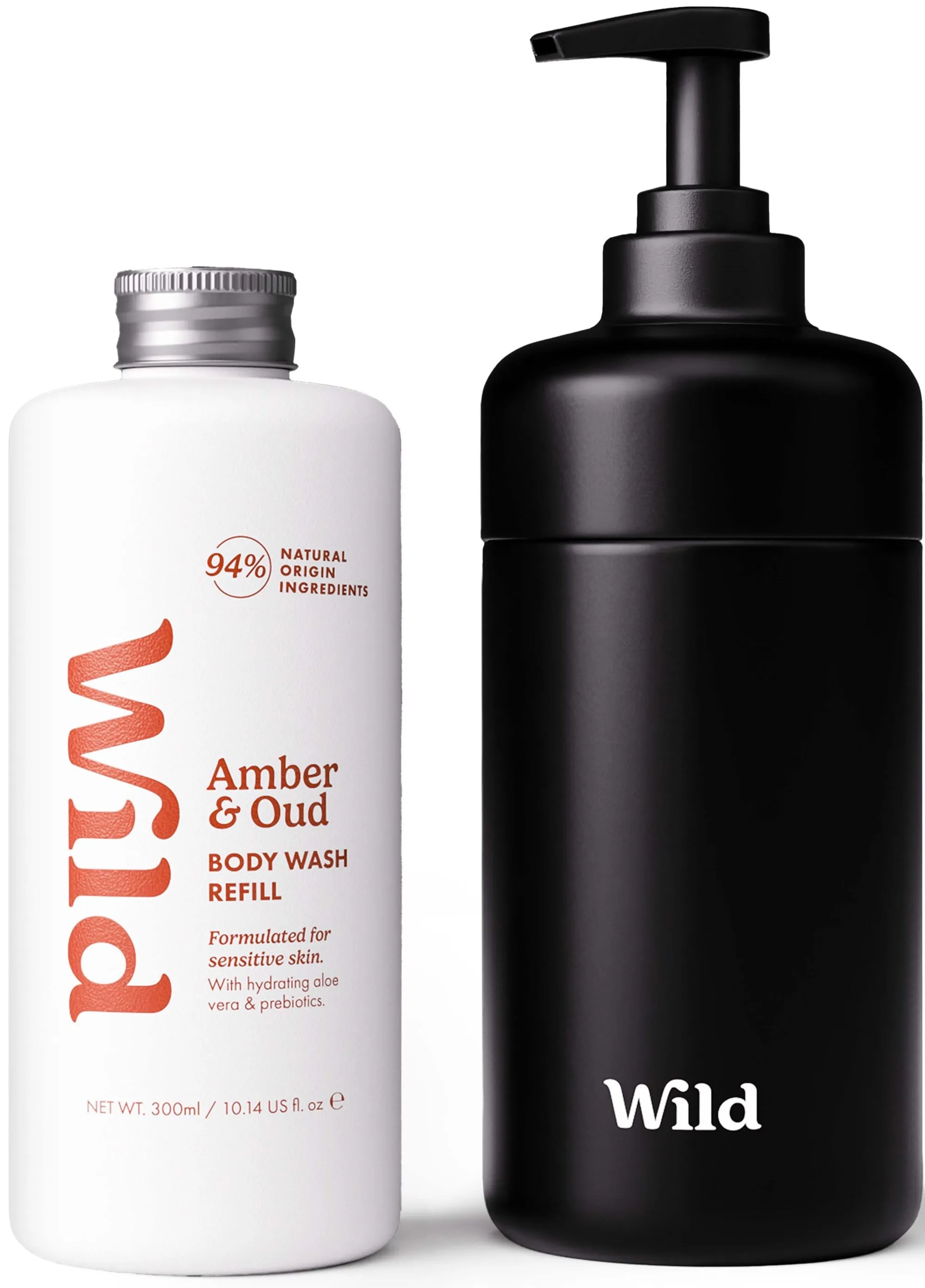Wild Body Wash Black Case Amber Oud 300 ml