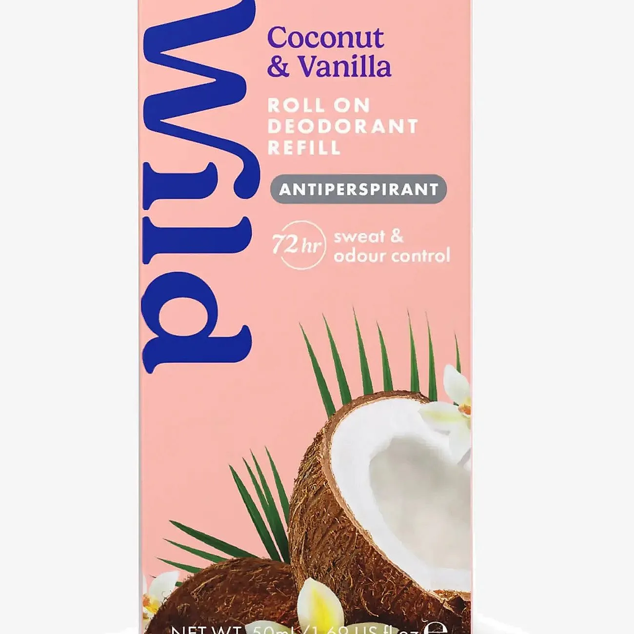 Wild Wild Antiper Roll On Refill Coconut Vanilla - Nude - 50 ML