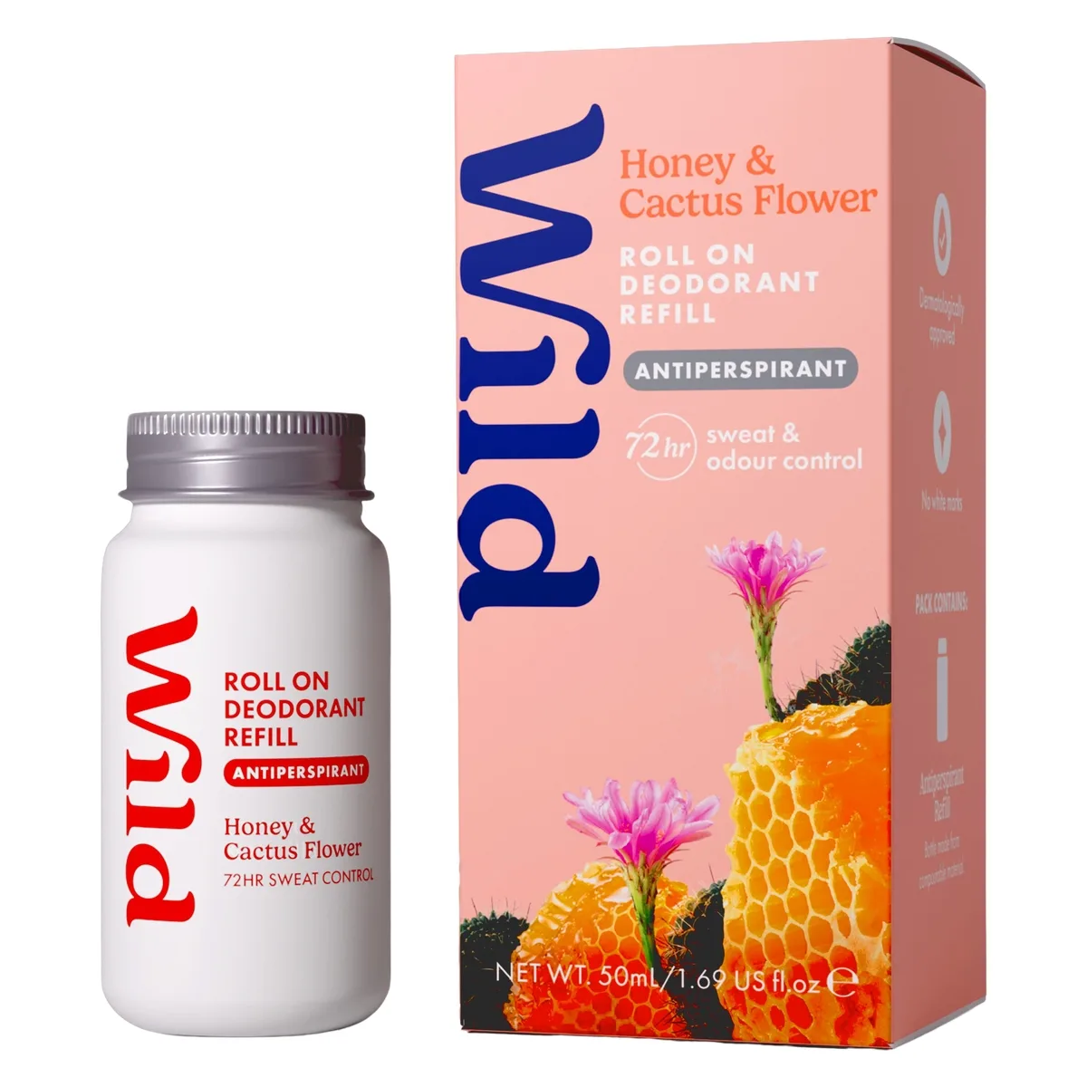 Wild Honey & Cactus Flower Refill Roll-on antiperspirant Påfyllning 50 ml
