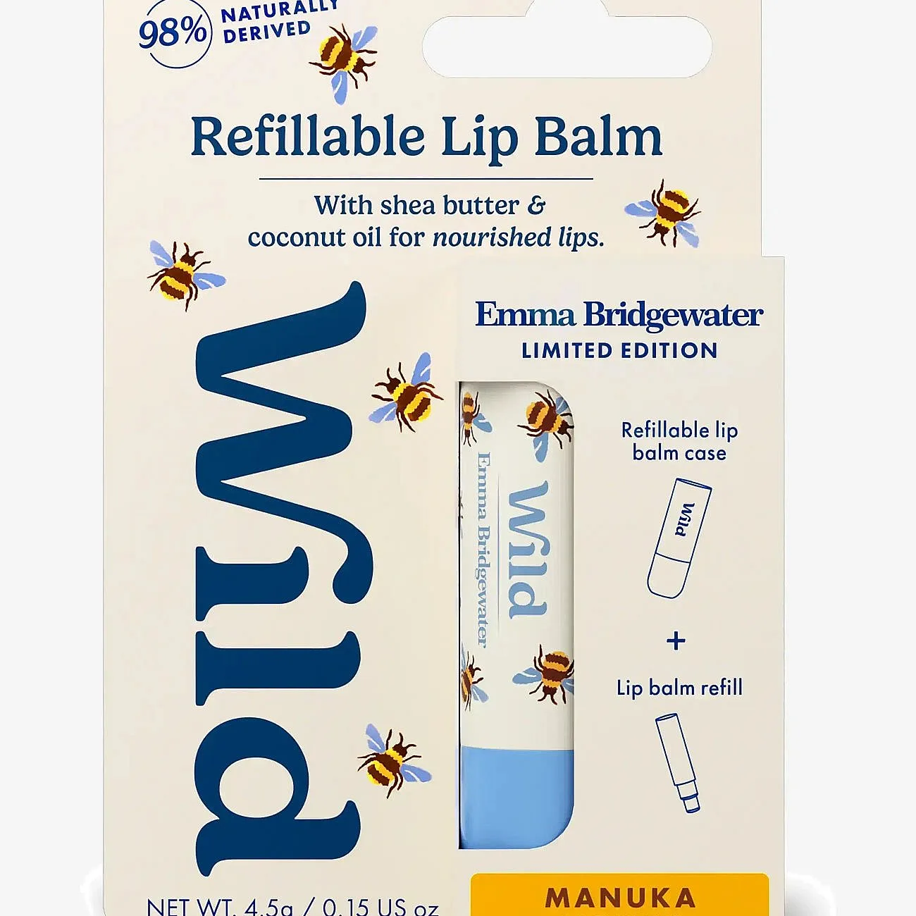 Wild Honey Bee Case Läppbalsam Med väska 4.5 g