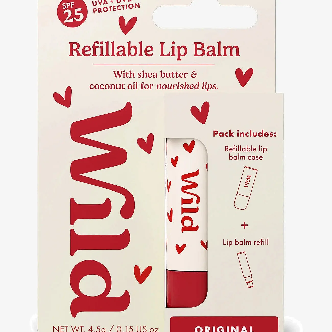Wild Original + SPF Läppbalsam Med väska 4.5 g