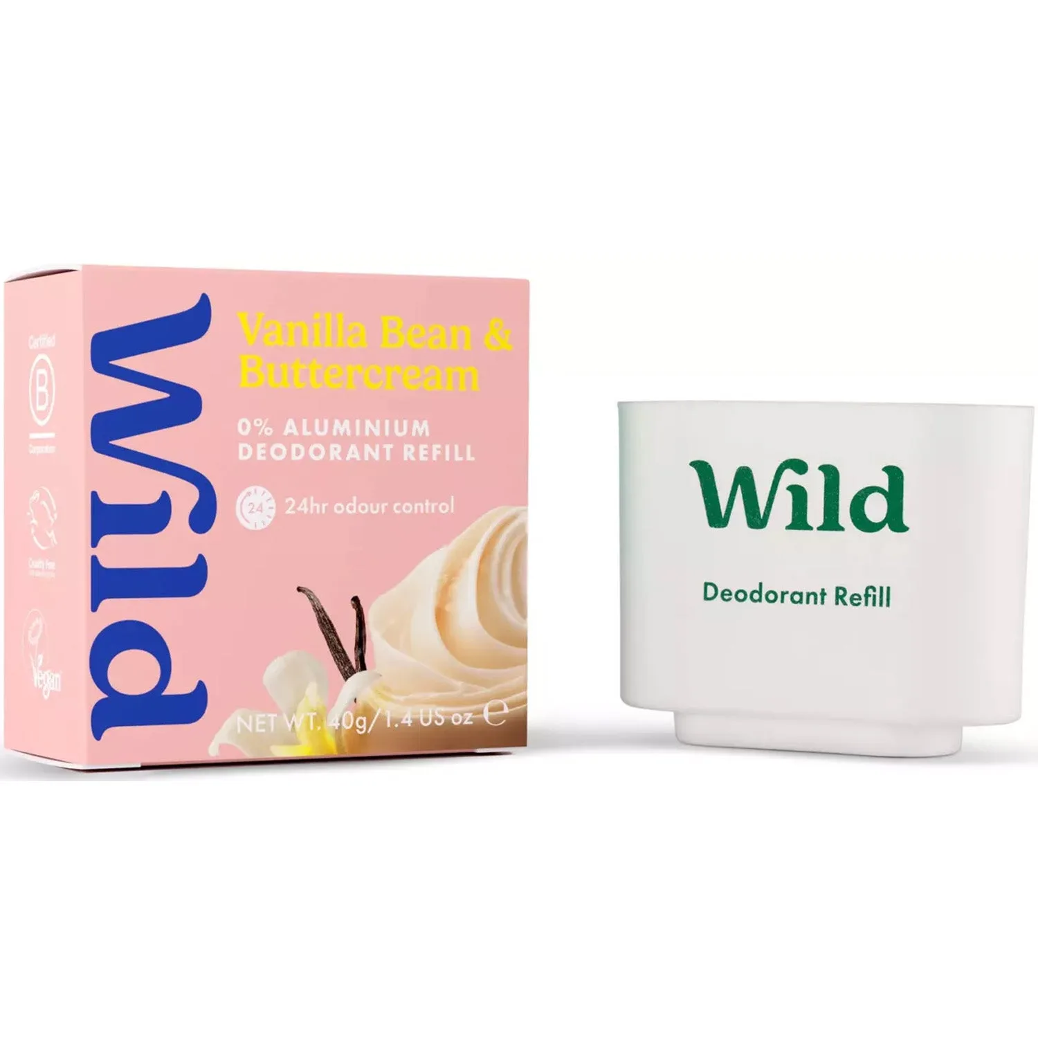 Wild Vanilla Bean Buttercream Refill Deodorantstift Påfyllning 40 g