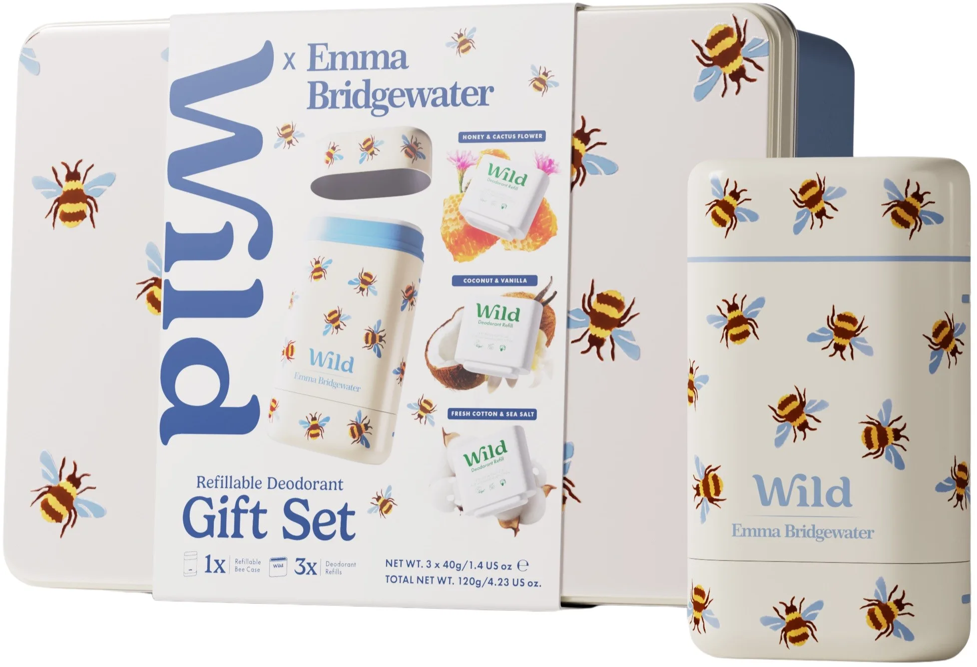 Wild x Emma Bridgewater Deodorant Tinbox Gift Set