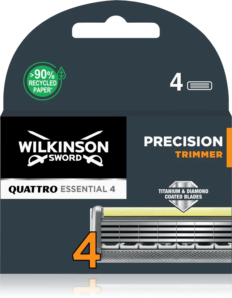 Wilkinson Sword Quattro Titanium Precision Ersättningsblad 4 st.