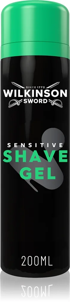Wilkinson Sword Sensitive Shave Gel vaahtoava parranajogeeli miehille 200 ml
