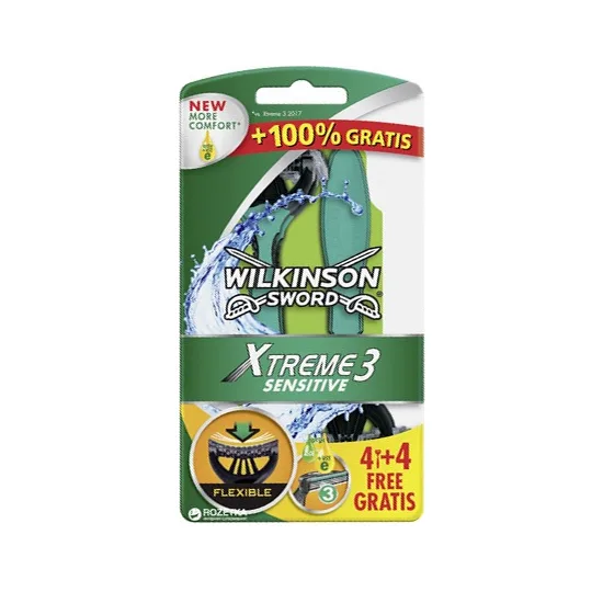 Wilkinson Xtreme 3 Sensitive Razors 8 stk.