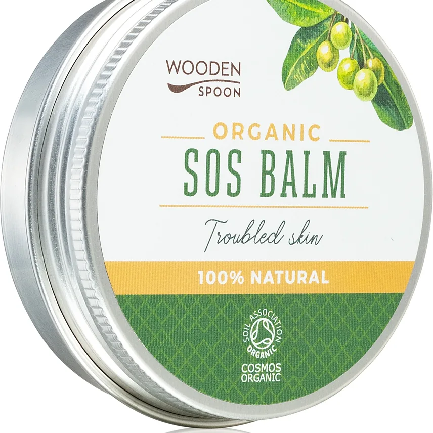 WoodenSpoon Organic SOS balsam För uttorkad och skadad hud 60 ml