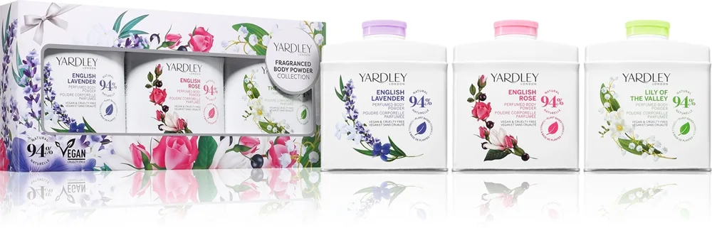 Yardley Fragranced Body Powder Collection Sæt til kvinder