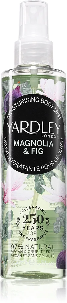 Yardley Magnolia & Fig Fugtende kropsspray til kvinder 200 ml