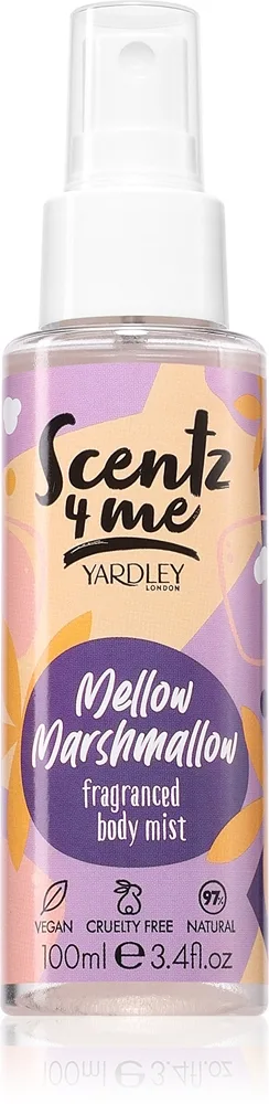 Yardley Scentz 4 Me Mellow Marshmallow vartalosuihke naisille 100 ml