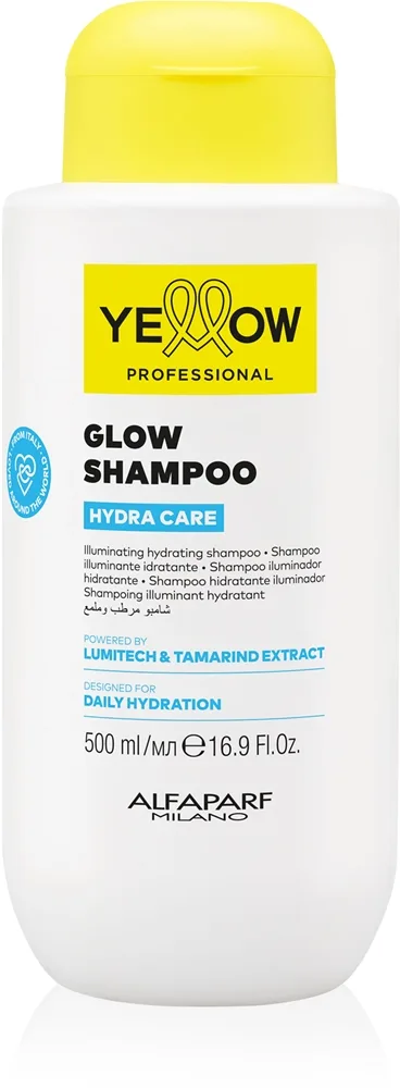 Yellow Professional Hydra Care Glow Shampoo kosteuttava shampoo kaikille hiustyypeille 500 ml