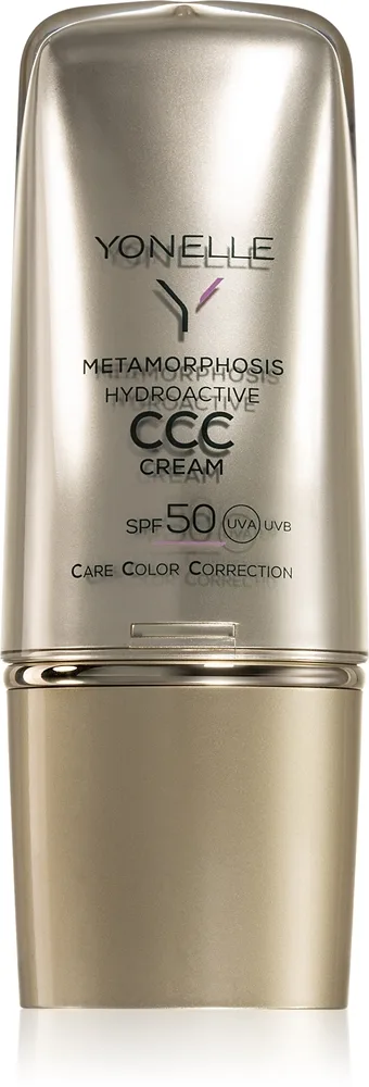 Yonelle Metamorphosis Farvet fugtighedscreme SPF 50 Skygge Gold Tan 30 ml