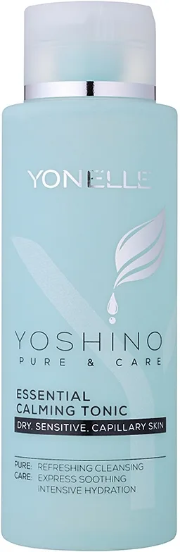 Yonelle Yoshino Pure&Care Essentiel lindrende toner Til sensitiv og rød blussende hud 400 ml