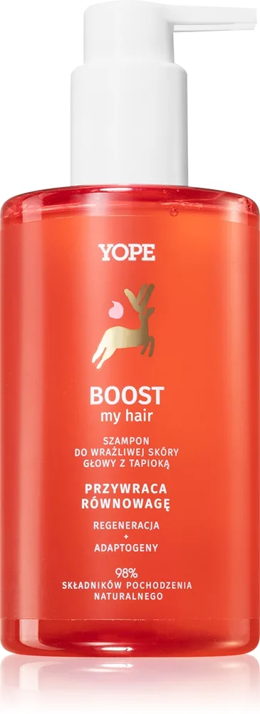 Yope BOOST my hair shampoo herkälle ja ärtyneelle päänahalle 300 ml