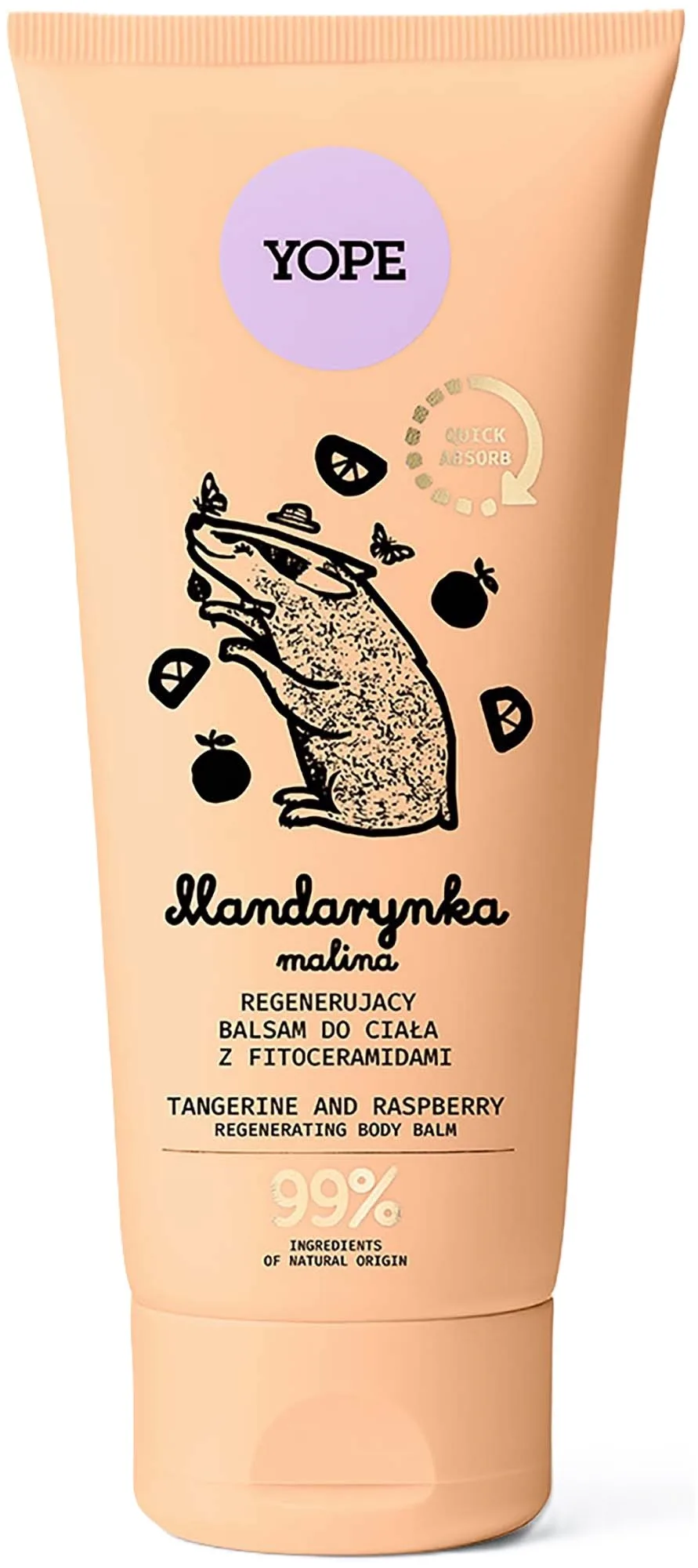 YOPE Botanical Body Lotion Tangerine & Raspberry 200 ml