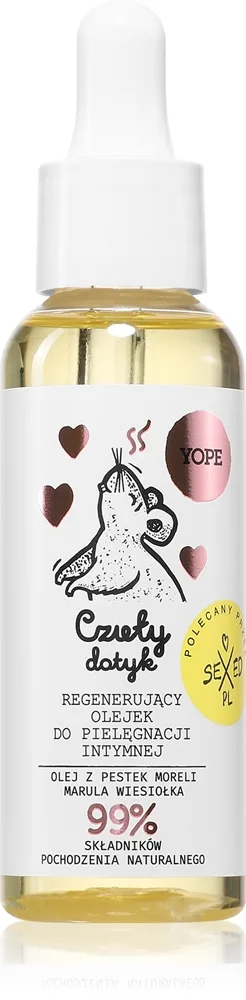 Yope Regenerating Intimate Care Oil elvyttävä ja rauhoittava hoito intiimialueille 50 ml