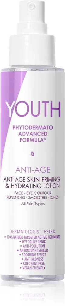 YOUTH Anti-Age Anti-Age Skin Priming & Hydrating Lotion Fugtgivende hud tonic 100 ml