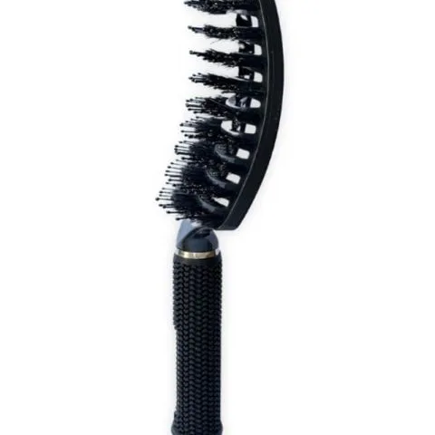 Yuaia Haircare Curved Paddle Brush Black