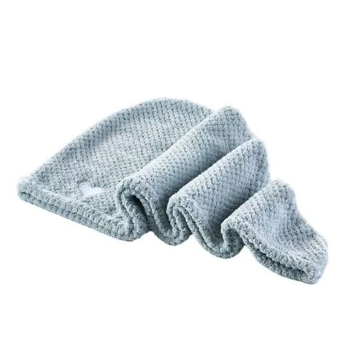 Yuaia Haircare Microfiber Hårhåndklæde Lyseblå