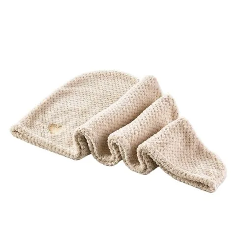 Yuaia Haircare Microfiber Hårhåndklæde Sand