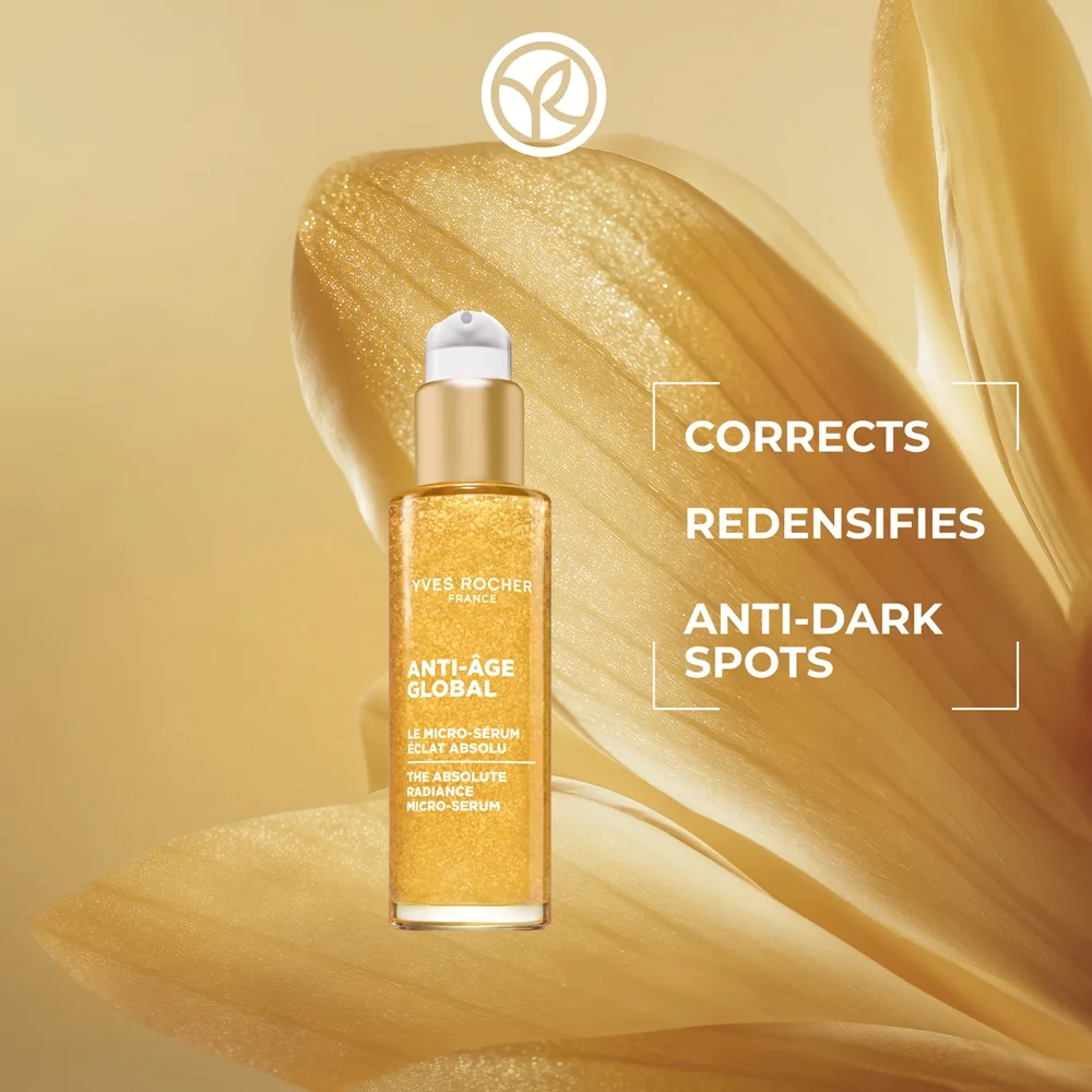 Yves Rocher Anti-Age Global Uppljusande serum Med mikropärlor 30 ml