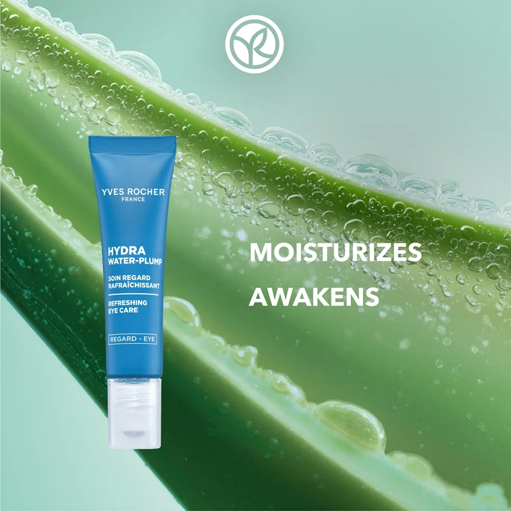 Yves Rocher Hydra Water-Plump Energigivande ögonvård med en uppfriskande effekt 15 ml