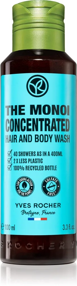 Yves Rocher Monoi Duschtvål för kropp och hår 100 ml