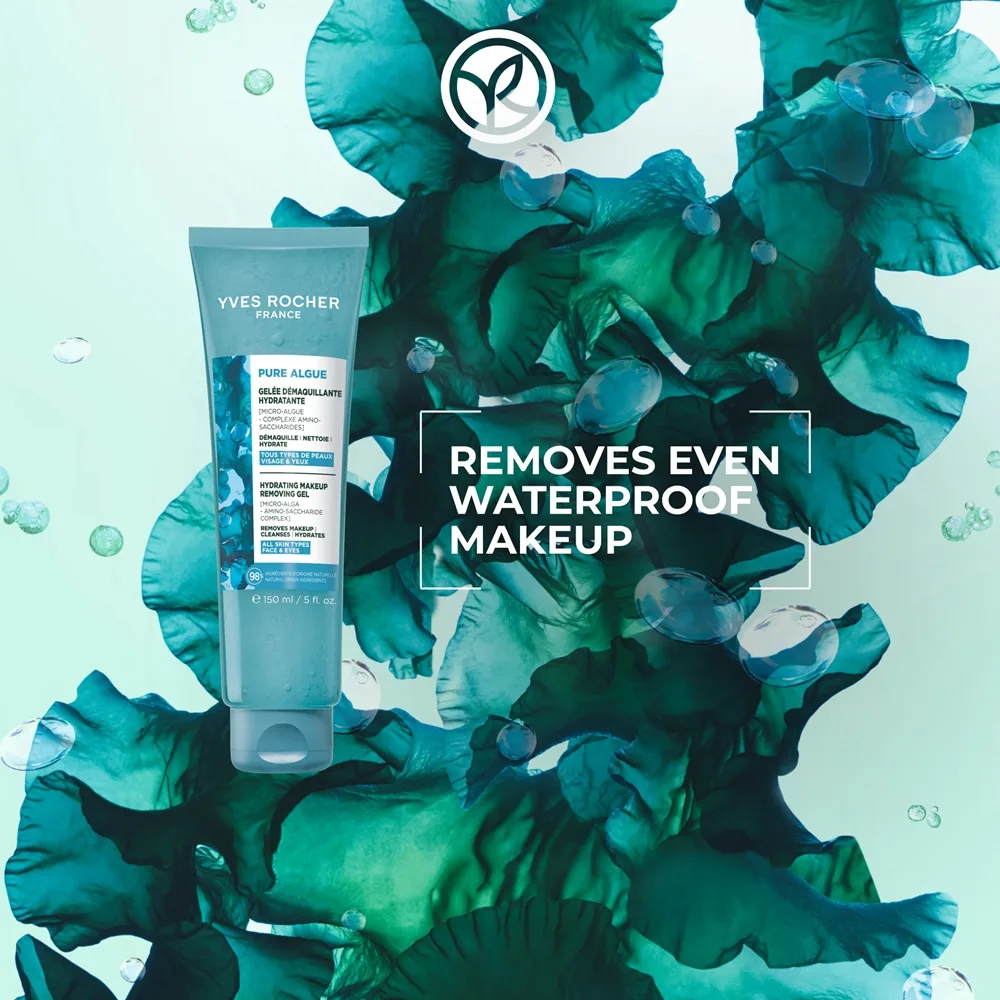 Yves Rocher Pure Algue Smink borttagnings gel med återfuktande effekt 150 ml