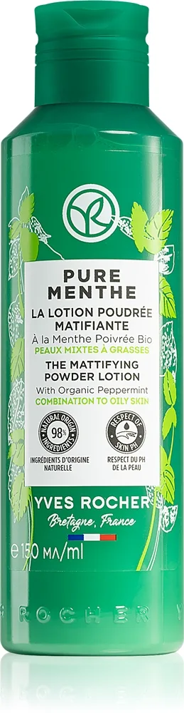 Yves Rocher Pure Menthe Hudfedt regulerende og poremindskende toner 150 ml