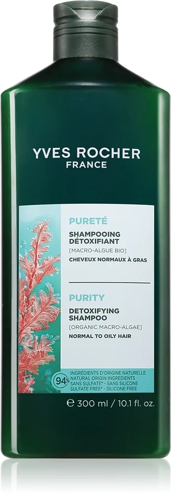 Yves Rocher Pureté puhdistava detox-shampoo 300 ml