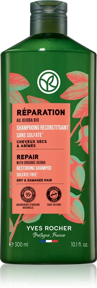 Yves Rocher Réparation Gendannende shampoo with Organic Jojoba 300 ml