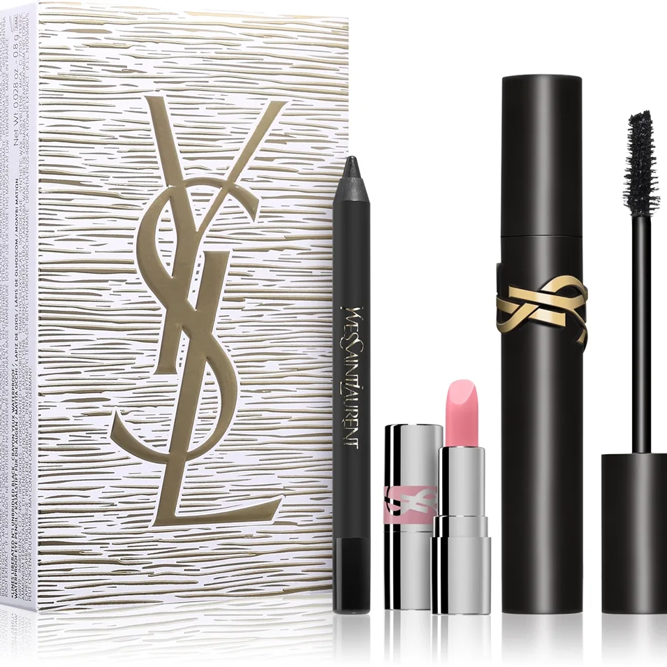Yves Saint Laurent Lash Clash Mascara Set + Mini Lines Liberated + Mini Candy Glow Ögonsminkset