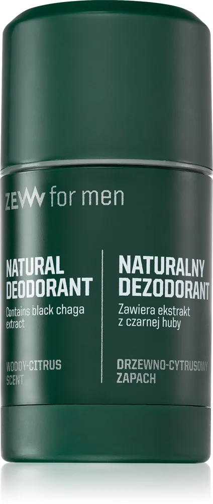 Zew for Men Natural Deodorant Black Chaga (80 ml)