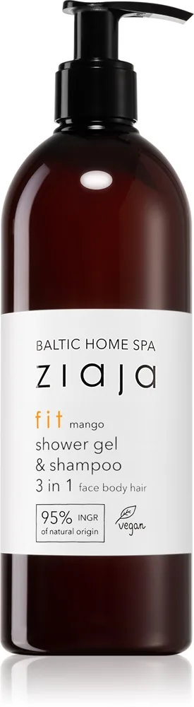Ziaja Baltic Home Spa Fit Mango suihkugeeli kasvoille, vartalolle ja hiuksille 500 ml