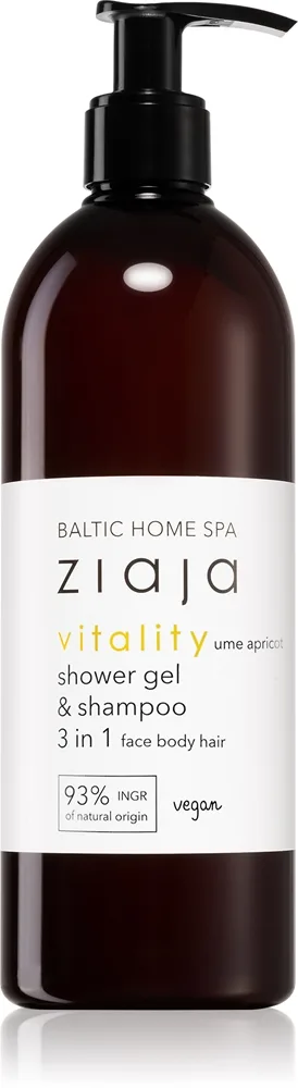 Ziaja Baltic Home Spa Vitality suihkugeeli kasvoille, vartalolle ja hiuksille 500 ml