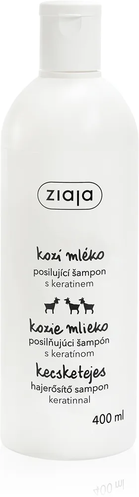 Ziaja Goat's Milk vahvistava shampoo kuiville ja vaurioituneille hiuksille 400 ml