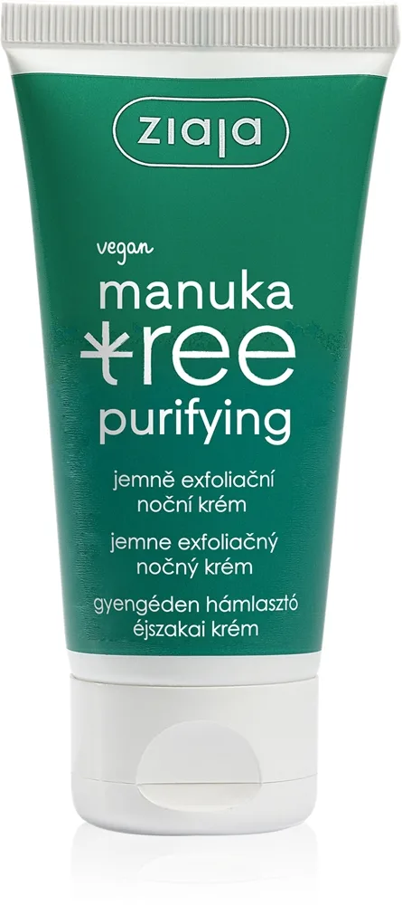 Ziaja Manuka Tree Purifying kuoriva yövoide rasvoittuvalle ja sekaiholle 50 ml