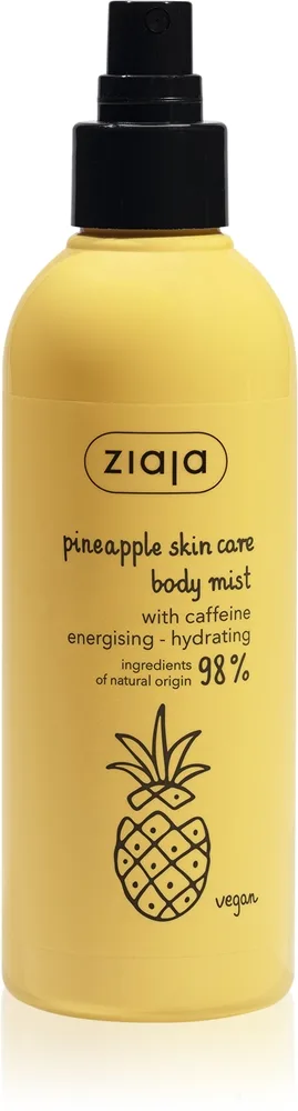 Ziaja Pineapple vartalosuihke kosteuttava vaikutus 200 ml
