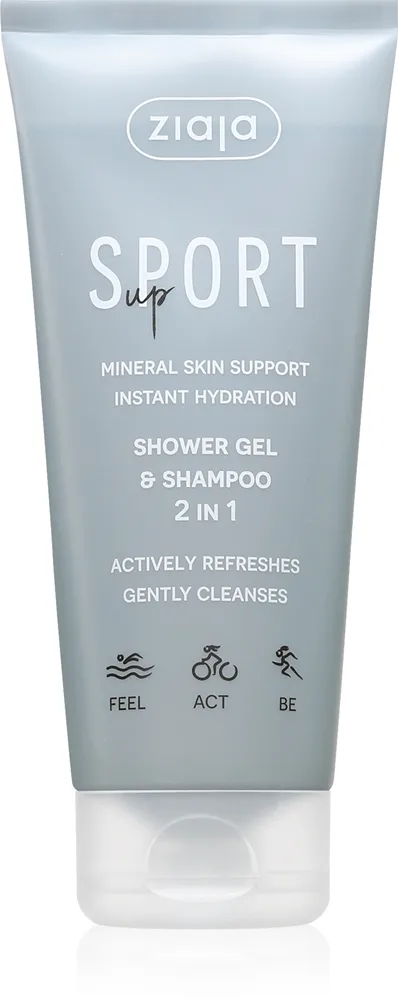 Ziaja Sport Up Shower Gel & Shampoo Shampoo og brusegel 2-i-1 200 ml
