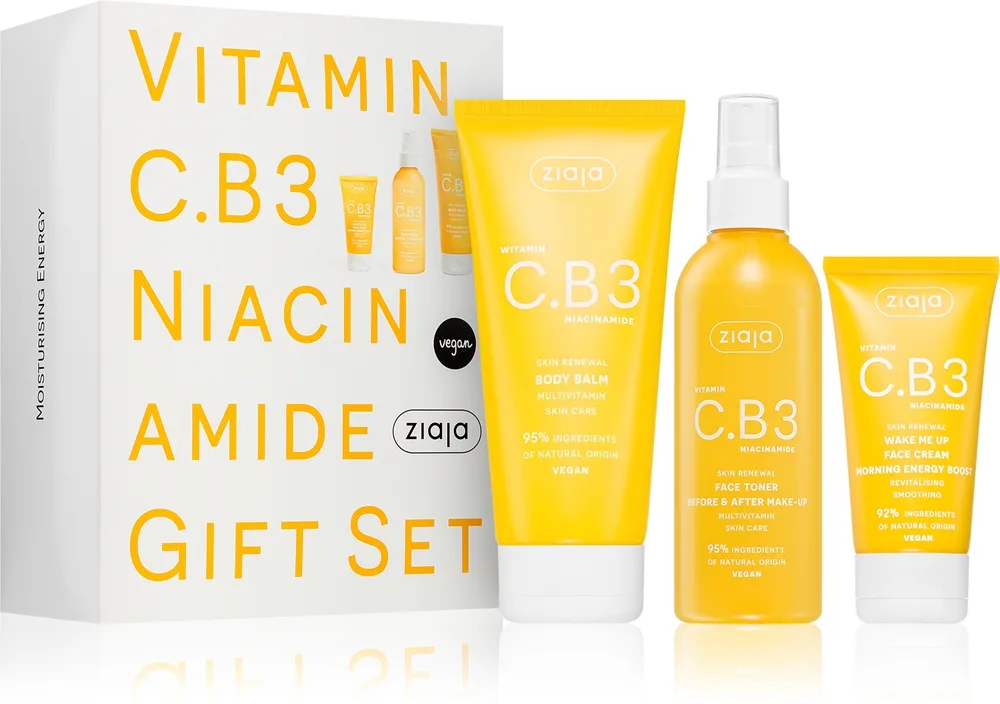Ziaja Vitamin C.B3 Niacinamide Presentförpackning för ansikte och kropp